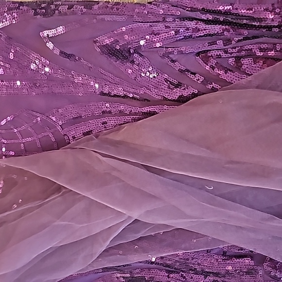 Formal Sheath, contrast Sequin,  assymmetrical,  Maxi Dress for special … - Picture 15 of 16